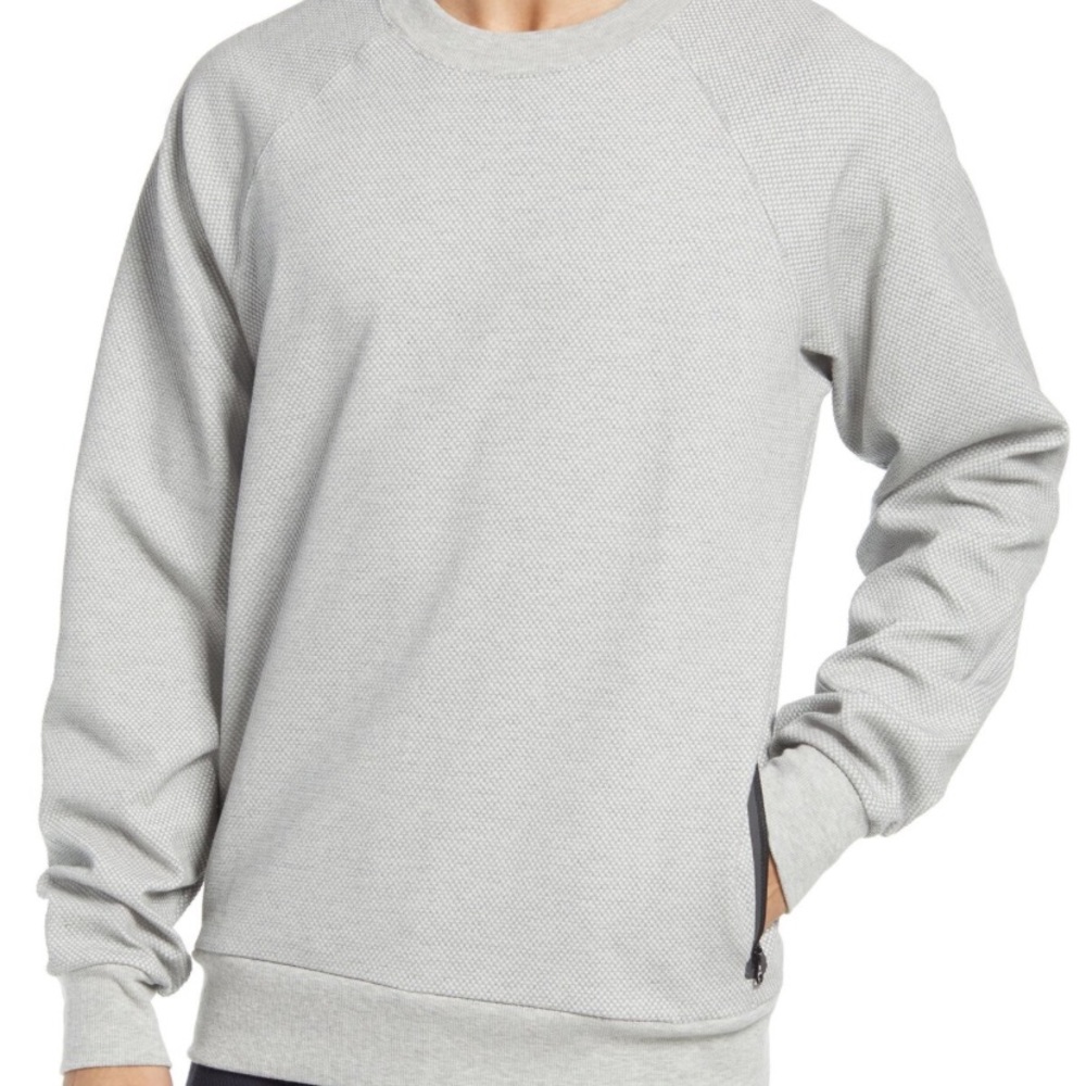 ALO Yoga Men Impel Sweatshirt Heather Gray